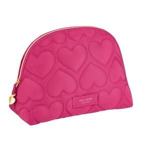 Kate Spade Fragrance Quilted Heart Cosmetic Bag-NWT